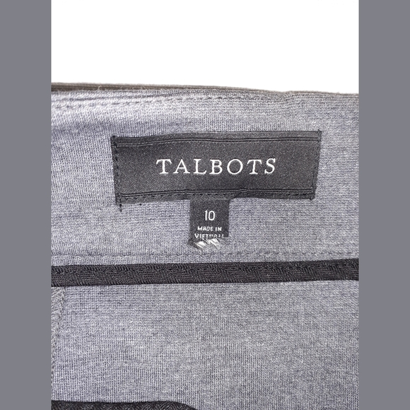 Talbots Gray Pencil Skirt Sz 10 EXC - Picture 4 of 4